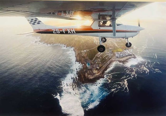 Light aircraft at the Mossel Bay airfield